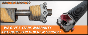 broken garage door spring replacement